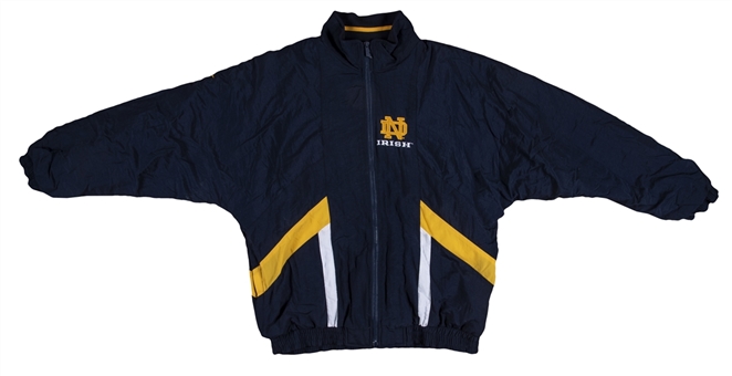 1986-96 Lou Holtz Game Worn Notre Dame Jacket (Holtz LOA)